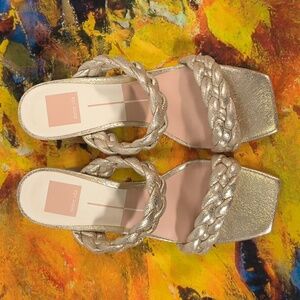 Dolce Vita “Paily” Elegant Gold Braided Women's Heels US Size 6